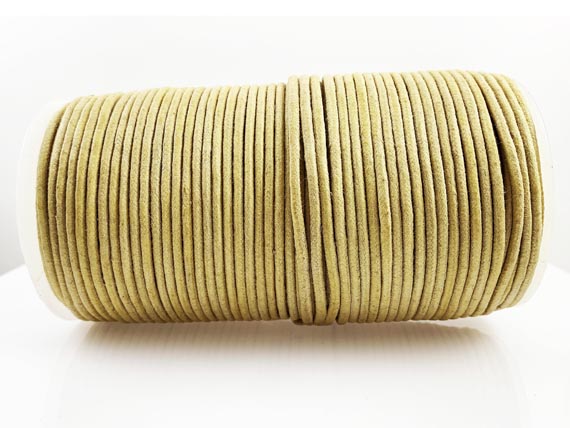 Waxed Cotton Cord 2mm Round 100 Meter or 328 feet