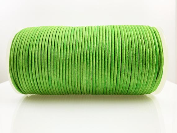 Waxed Cotton Cord 2mm Round 100 Meter or 328 feet