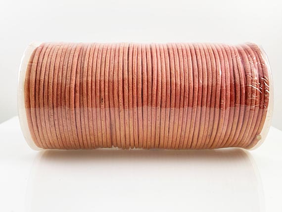 Waxed Cotton Cord 2mm Round 100 Meter or 328 feet