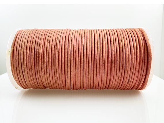 Waxed Cotton Cord 2mm Round 100 Meter or 328 feet