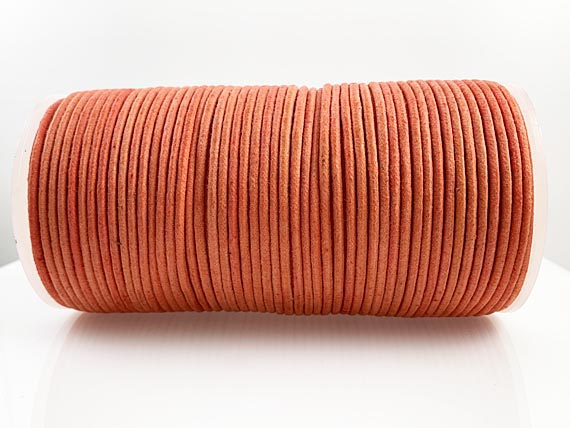 Waxed Cotton Cord 2mm Round 100 Meter or 328 feet