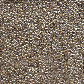 Pack of 50 gram GALVANIZED SILVER Duracoat Miyuki Delica Seed Beads 11/0