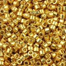 Load image into Gallery viewer, Pack of 50 gram GALVANIZED GOLD Duracoat Miyuki Delica Seed Beads 11/0