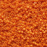 Pack of 50 gram OPAQUE KUMQUAT Duracoat Miyuki Delica Seed Beads 11/0