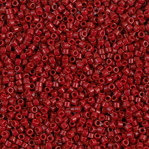 Pack of 50 gram OPAQUE JUJUBE Duracoat Miyuki Delica Seed Beads 11/0