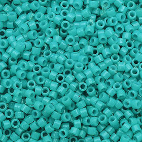 Pack of 50 gram OPAQUE UNDERWATER BLUE Duracoat Miyuki Delica Seed Beads 11/0