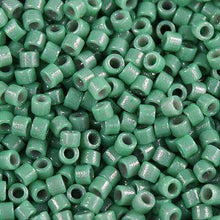Load image into Gallery viewer, Pack of 50 gram OPAQUE EUCALYPTUS Duracoat Miyuki Delica Seed Beads 11/0
