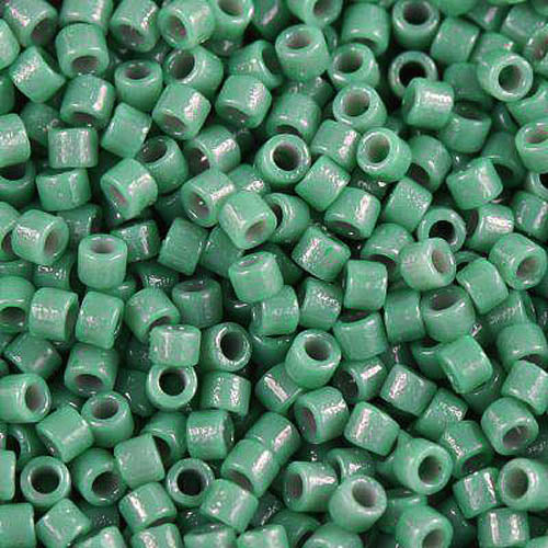 Pack of 50 gram OPAQUE EUCALYPTUS Duracoat Miyuki Delica Seed Beads 11/0