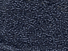 Load image into Gallery viewer, Pack of 50 gram MATTE BLUE GREY  Miyuki Delicas 11/0 Seed Beads Wholesale - BeadPrism