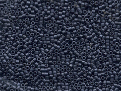 Pack of 50 gram MATTE BLUE GREY  Miyuki Delicas 11/0 Seed Beads Wholesale - BeadPrism