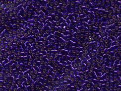 Pack of 50 gram SILVER LINED VIOLET  Miyuki Delicas 11/0 Seed Beads Wholesale - BeadPrism
