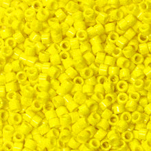 Load image into Gallery viewer, Pack of 50 gram OPAQUE YELLOW Miyuki Delica Seed Beads 11/0