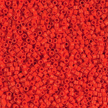 Load image into Gallery viewer, Pack of 50 gram OPAQUE ORANGE Miyuki Delica Seed Beads 11/0