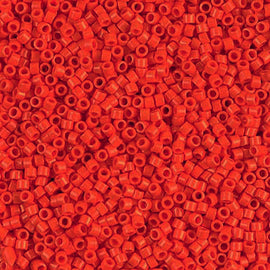 Pack of 50 gram OPAQUE ORANGE Miyuki Delica Seed Beads 11/0
