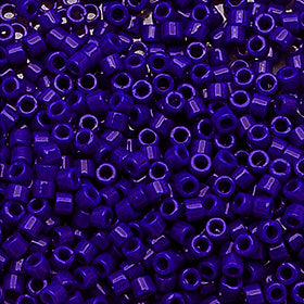 Pack of 50 gram OPAQUE COBALT Miyuki Delica Seed Beads 11/0