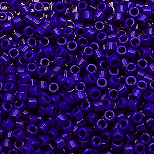 Pack of 50 gram OPAQUE COBALT Miyuki Delica Seed Beads 11/0