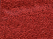 Load image into Gallery viewer, Pack of 50 gram DYED OPAQUE RED Miyuki Delica Seed Beads 11/0