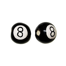 Load image into Gallery viewer, 20pcs 13mm 8-Ball Billiard Sport Beads - Hand Painted DS74 - BeadPrism