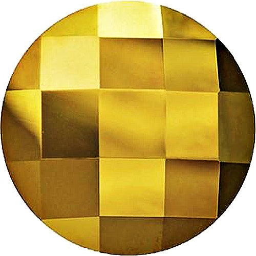 2  Crystal Dorado - 20mm Round 2035 Chessboard  Swarovski Glue On Flat Backs - BeadPrism