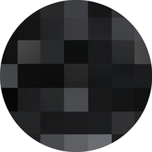 Load image into Gallery viewer, 2  Jet - 20mm Round 2035 Chessboard  Swarovski Glue On Flat Backs - BeadPrism