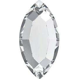 720  Crystal - 8x4mm 2200 Navette/Marquis  Swarovski   Glue On Flat Backs - BeadPrism