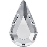360  Crystal  -  2300 Teardrop   Swarovski  10x6mm. Glue On Flat Backs