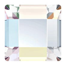 Load image into Gallery viewer, 720  Crystal AB - 2400   4mm Square  Swarovski   Glue On Flat Backs - BeadPrism