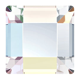 720  Crystal AB - 2400   4mm Square  Swarovski   Glue On Flat Backs - BeadPrism