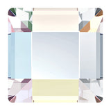 720  Crystal AB - 2400   4mm Square  Swarovski   Glue On Flat Backs
