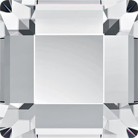 144  Crystal  - 2400   6mm Square  Swarovski   Glue On Flat Backs - BeadPrism