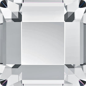 144  Crystal  - 2400   6mm Square  Swarovski   Glue On Flat Backs - BeadPrism