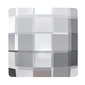 6  Crystal  - 12mm 2493 Chessboard  Swarovski Glue On Flat Backs - BeadPrism