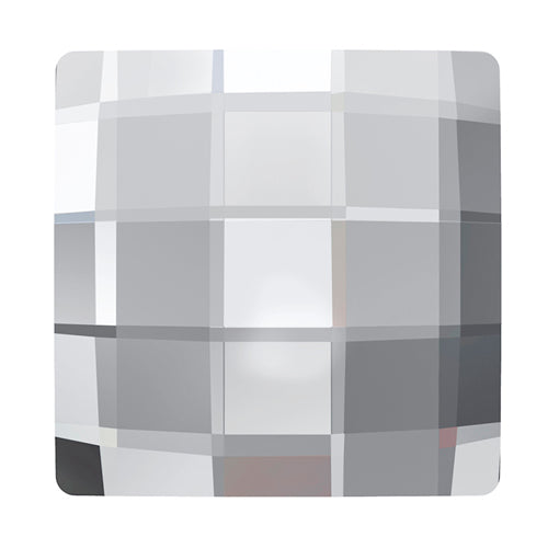 6  Crystal  - 12mm 2493 Chessboard  Swarovski Glue On Flat Backs - BeadPrism