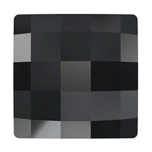 Load image into Gallery viewer, 6  Jet - 12mm 2493 Chessboard  Swarovski Glue On Flat Backs - BeadPrism