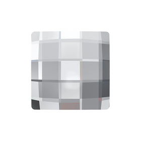 144  Crystal  - 8mm 2493 Chessboard Swarovski Glue On Flact Backs - BeadPrism