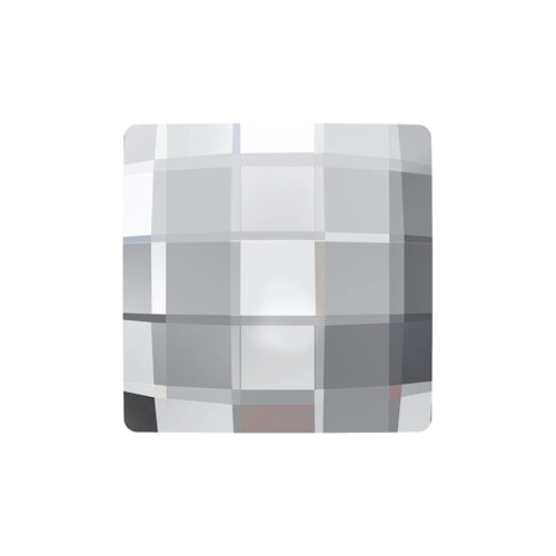 12  Crystal  - 8mm 2493 Chessboard  Swarovski Glue On Flat Backs - BeadPrism