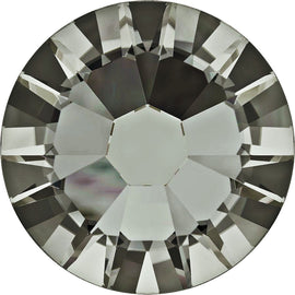 Swarovski 2058 Foiled Flatbacks SS8 Black Diamond No Hotfix Rhinestones, Choose Quantity - BeadPrism