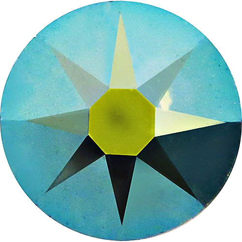 1440  Black Diamond AB - 2028 Swarovski SS12 Glue On Flat Backs - BeadPrism