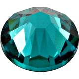 Swarovski 2028 Foiled Flatbacks SS7 Blue Zircon No Hotfix Rhinestones, Choose Quantity