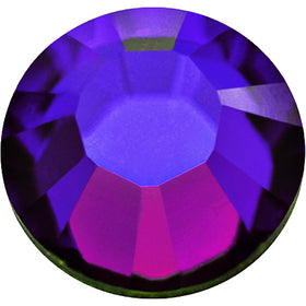 Swarovski 2058 Foiled Flatbacks SS12 Crystal Heliotrope No Hotfix Rhinestones, Choose Quantity - BeadPrism