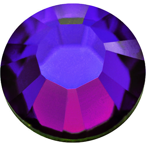 Swarovski 2058 Foiled Flatbacks SS12 Crystal Heliotrope No Hotfix Rhinestones, Choose Quantity - BeadPrism