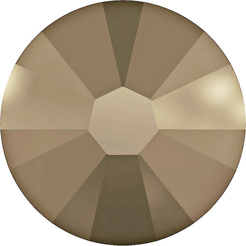 1440  Crystal Metallic Light Gold  - 2058 Swarovski SS9 Glue On Flat Backs - BeadPrism