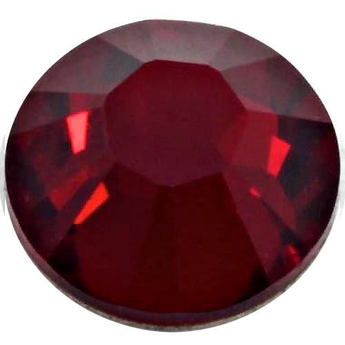Swarovski 2028 Foiled Flatbacks SS7 Dark Siam No Hotfix Rhinestones, Choose Quantity - BeadPrism