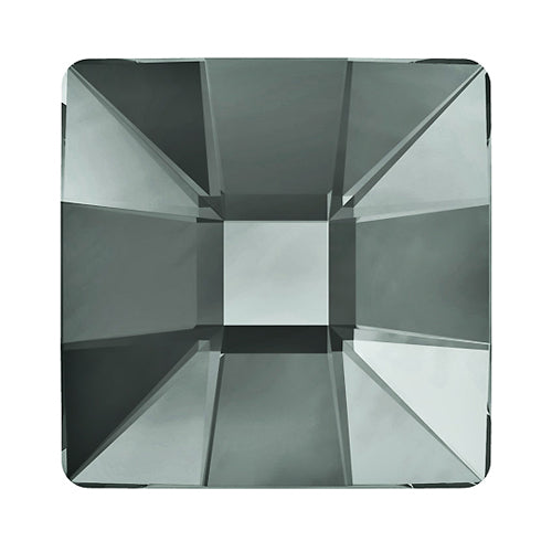 144  Black Diamond - 10mm 2483 Mosaic  Swarovski Flatback Glue On Flat Backs - BeadPrism