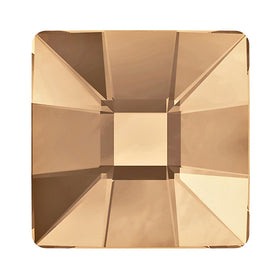 144  Crystal Golden Shadow (Foiled) - 10mm 2483 Mosaic  Swarovski Flatback Glue On Flat Backs - BeadPrism