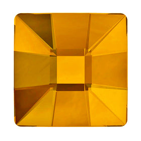 144  Topaz - 10mm 2483 Mosaic  Swarovski Flatback Glue On Flat Backs - BeadPrism