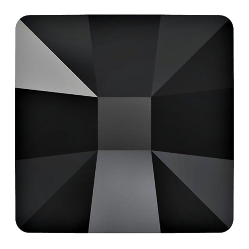 2  Jet - 25mm 2483 Mosaic  Swarovski Glue On Flat Backs - BeadPrism