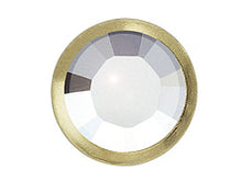 Load image into Gallery viewer, 1440  Crystal (Gold color rim) - 2029  Swarovski SS16 Hotfix Flat Backs - BeadPrism