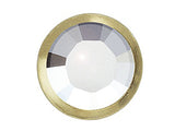 1440  Crystal (Gold color rim) - 2029  Swarovski SS16 Hotfix Flat Backs