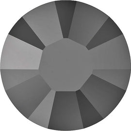 Swarovski 2028 Foiled Flatbacks SS9 JET Hematite No Hotfix Rhinestones, Choose Quantity - BeadPrism